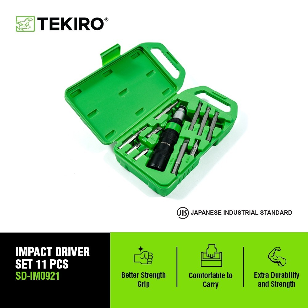 TEKIRO IMPACT DRIVE 11 PCS / OBENG KETOK / TOOLS - ALAT PERKAKAS