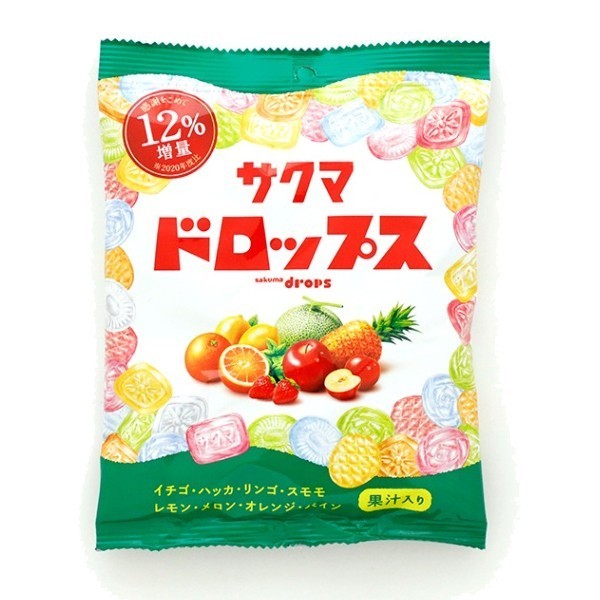 

favorit] Sakuma Drops Fruit Candy Bags 105gr