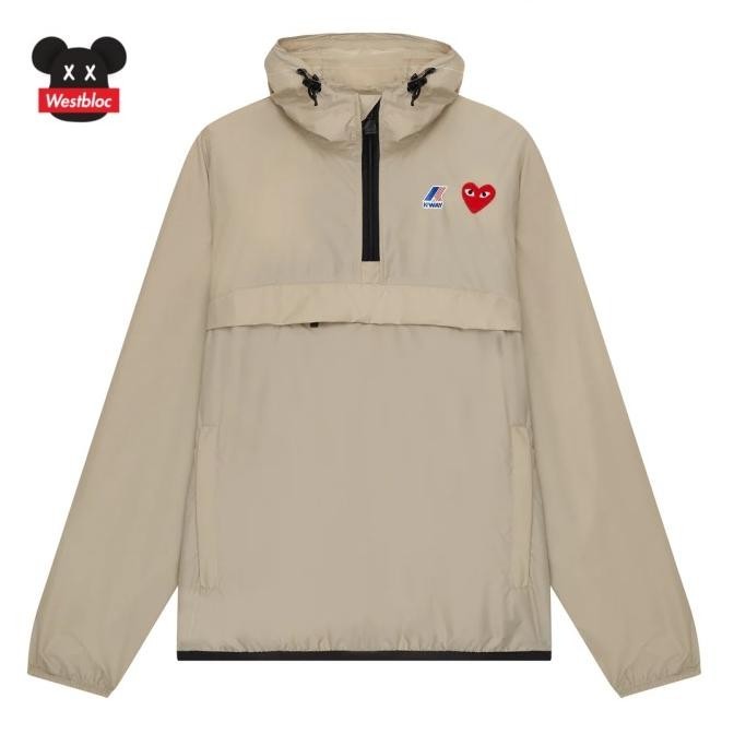 COMME DES GARCONS PLAY X K-WAY HALF ZIP JACKET - SACAI ISSEY MIYAKE TSABITASARIN12