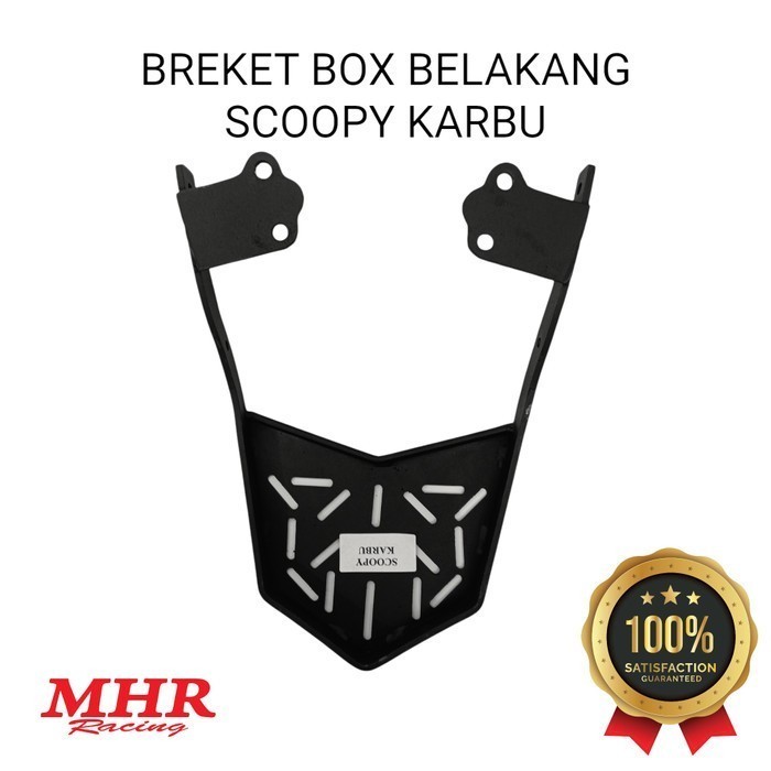 Breket Box Scoopy Karbu Mhr Racing Dudukan Bagasi Belakang Motor Modif Keren
