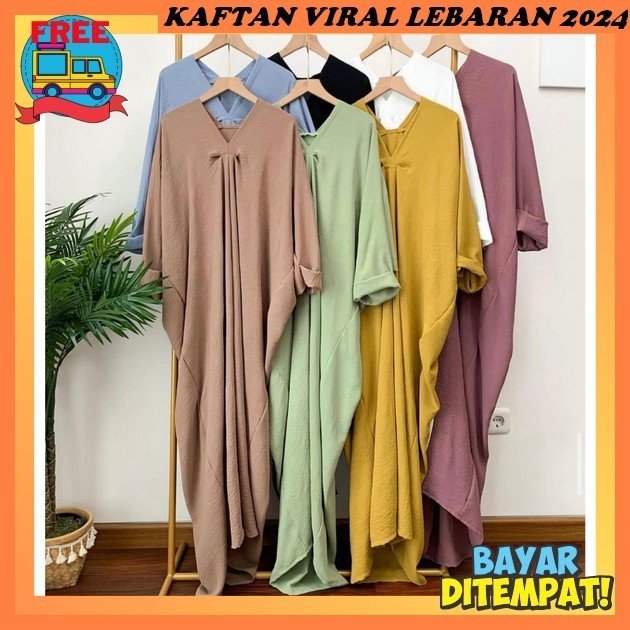 Baju Lebaran 2024 Couple Keluarga Terbaru Kafthan Gamies Ied Raya Dress Korean Style Muslim Remaja K