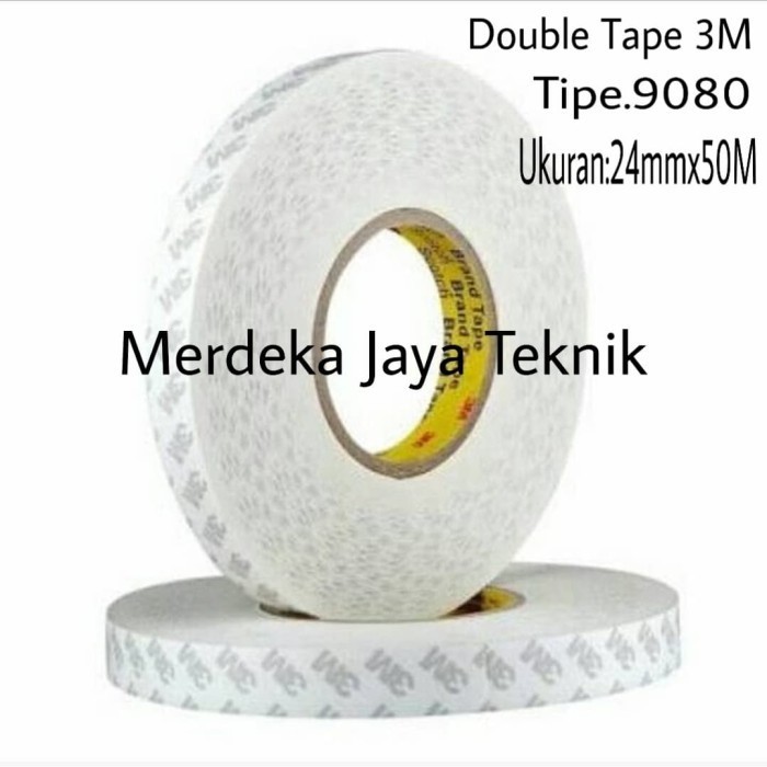 

TERMURAH 9080 3M Lakban 3M Double Tape 9080 Ukuran 24mm x 50.mtr Isolasi