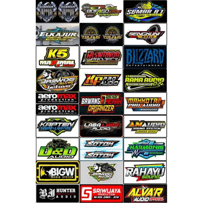

STIKER SOUNDSYSTEM / STIKER PACK ISI 29 BIJI BAHAN CROMO