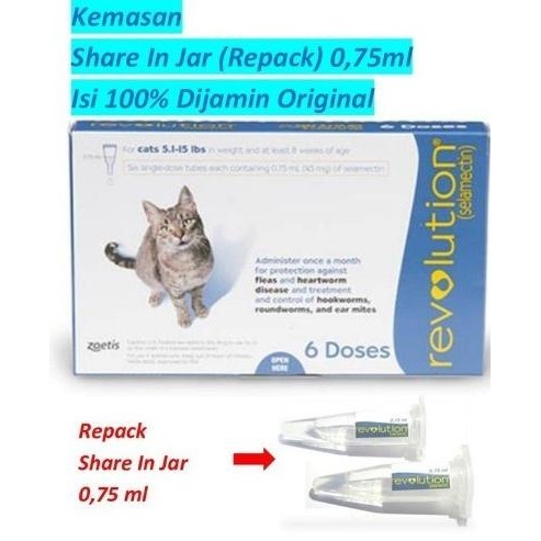 Best Revolution Cat / Kucing /Obat Tetes Kutu Kucing Dewasa (1 Tube) ..