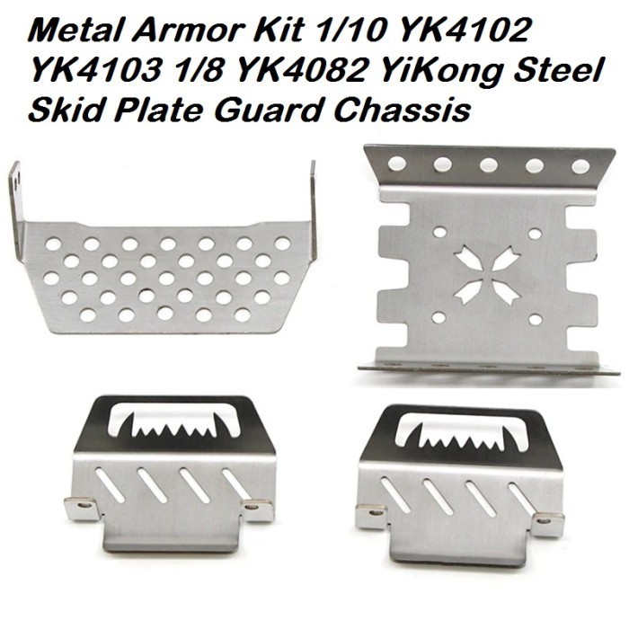 Metal Armor Kit 1/10 YK4102 YK4103 1/8 YK4082 YiKong Steel Arrmor rc