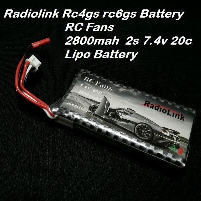 Radiolink RC4gs Rc6gs Lipo Battery 2800mah 2s 7.4V 20c