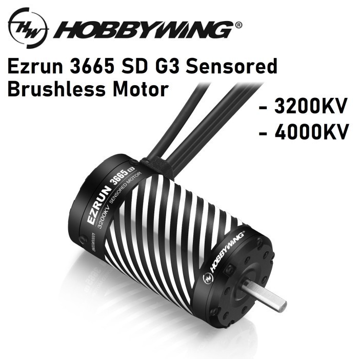 Hobbywing Ezrun 3665SD 3200KV 4000KV 2400kv G3 Brushless Motor SCT