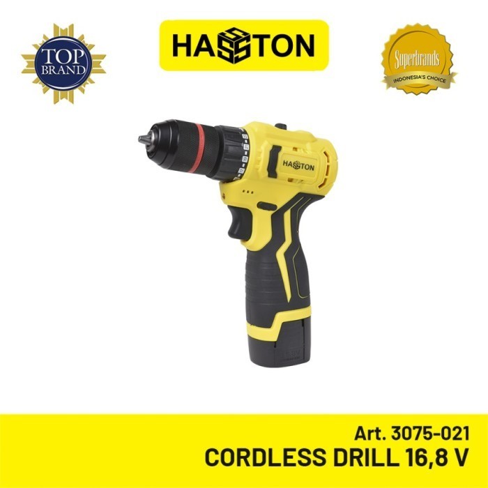 HASSTON MESIN BOR CHARGE SET / CORDLESS IMPACT DRILL 16.8V ( 3075-021)