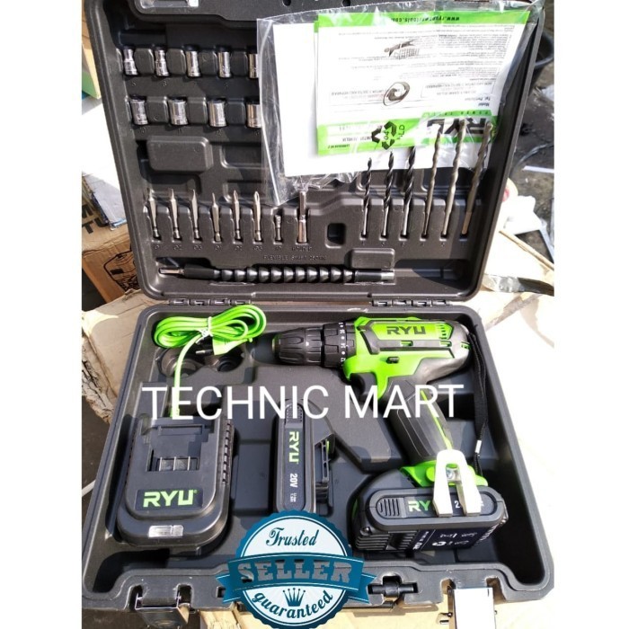 CORDLESS IMPACT DRILL RYU RCI20V / RCI 20V MESIN BOR BATERAI RYU