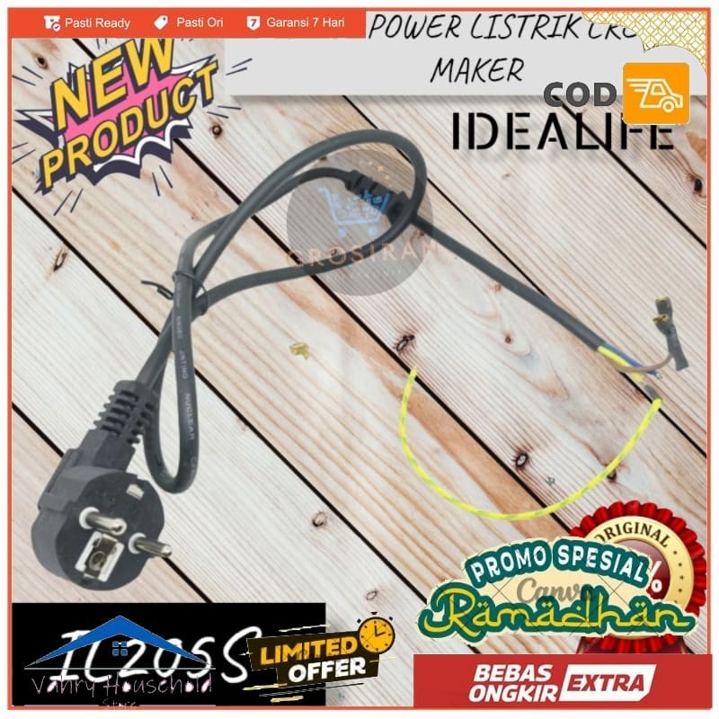 KABEL POWER LISTRIK IDEALIFE IL205S Crepe Maker