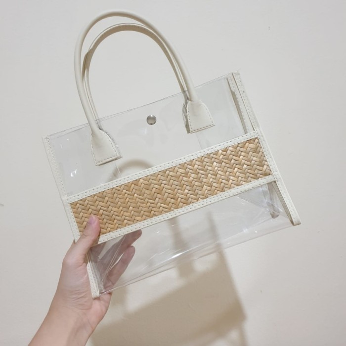 Tas Ka Rotan Ni Handbag Wanita , Hampers Goodie Bag Anyam Plastik