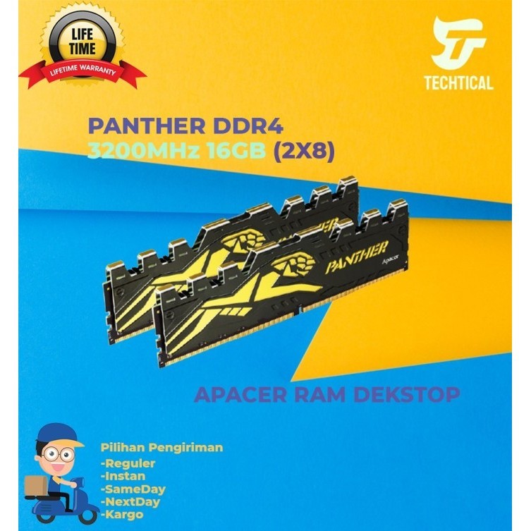 Sale Promo Ram Desktop Apacer Panther 3200Mhz 16Gb (2X8Gb)