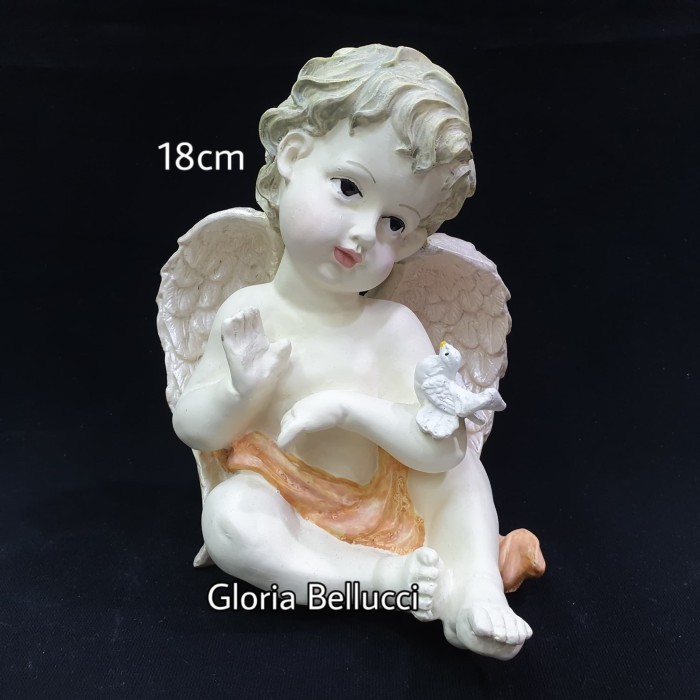 Patung Pajangan Angel Burung Merpati Niatur Malaikat