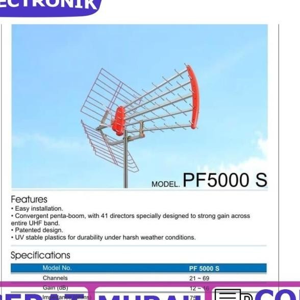 Berkualitas| Terlaris Antena TV Luar PF Goceng PF5000