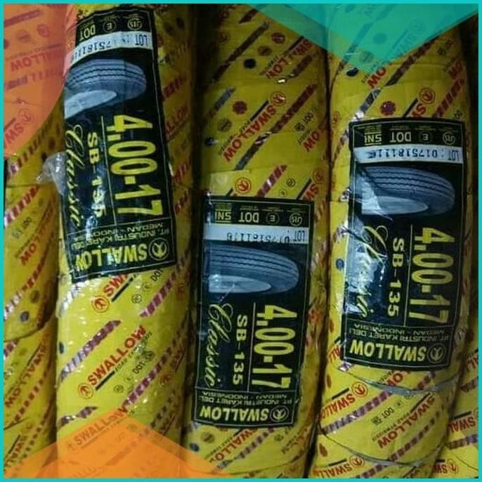 PAKETAN BAN LUAR SWALLOW SB -135 CLASSIC UK 450 DAN 400 RING 17 19F3B2