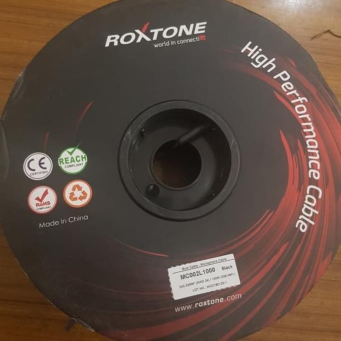 KABEL MIC STEREO PROFESIONAL ROXTONE MC002 ORIGINAL