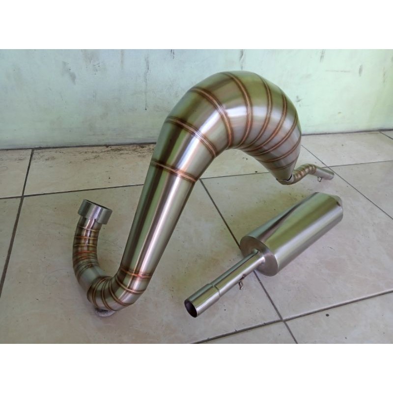 knalpot Udang atas L2S L2G A100 stanlis original produk MDL racing