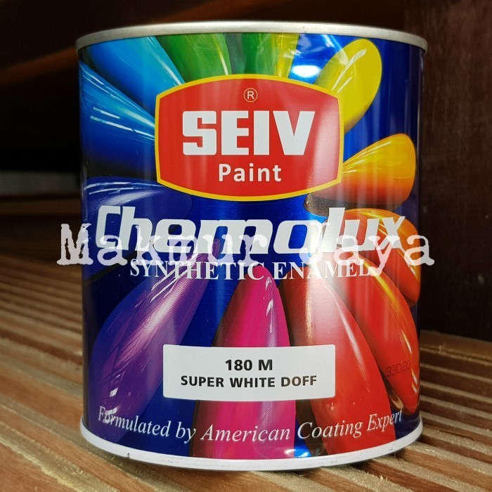 Seiv Chemolux Putih Cat Besi Kayu White Doff 180M