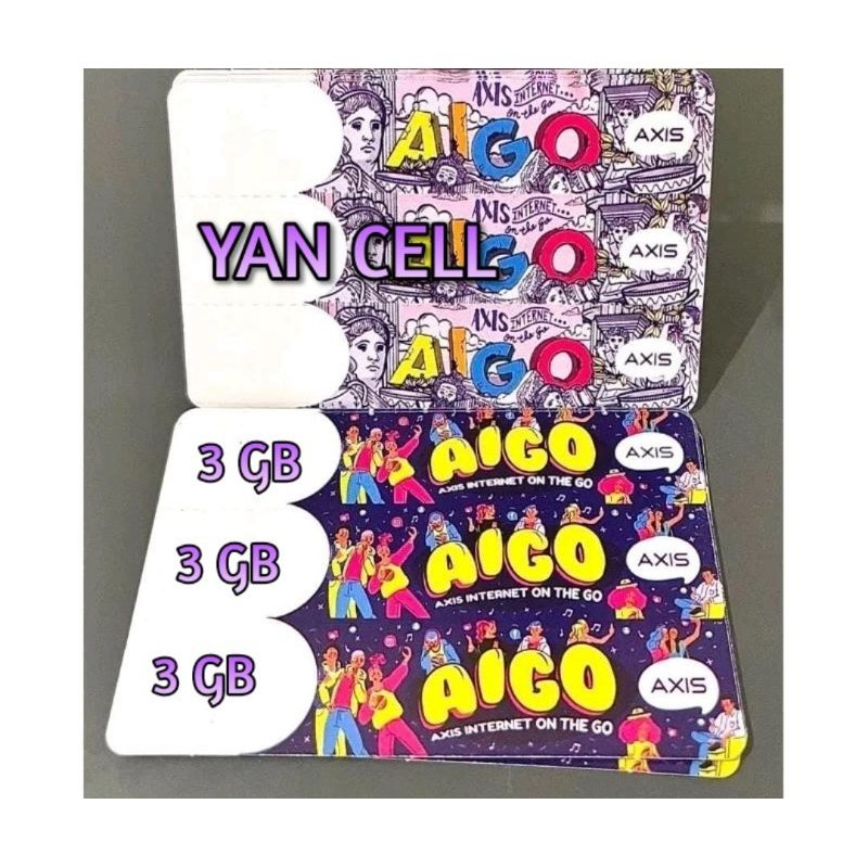 VOUCHER AXIS AIGO 3 GB 30HARI (BOY SUMATRA)