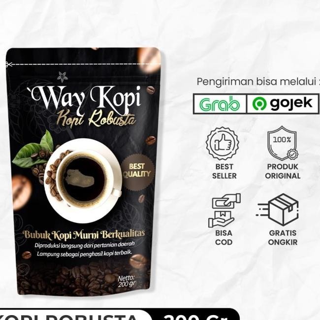 

Termurah! Paket 800 gram kopi robusta - way kopi Kode Ql 381