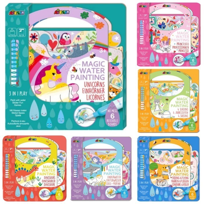 

Mainan Buku Edukasi Aktivitas Anak Avenir Magic Water Painting Melukis