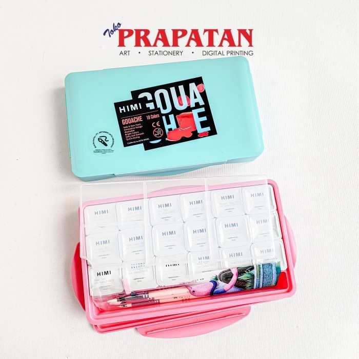 

Miya Himi Gouache 18 Warna X 30Ml + Free Set 3