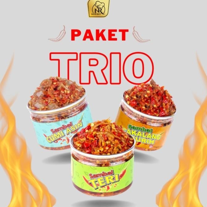 

PAKET TRIO SAMBAL NORIBET TERI - CUMI ASIN - CAKALANG GURIH TB