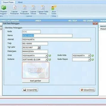 aplikasi software program koperasi simpan pinjam