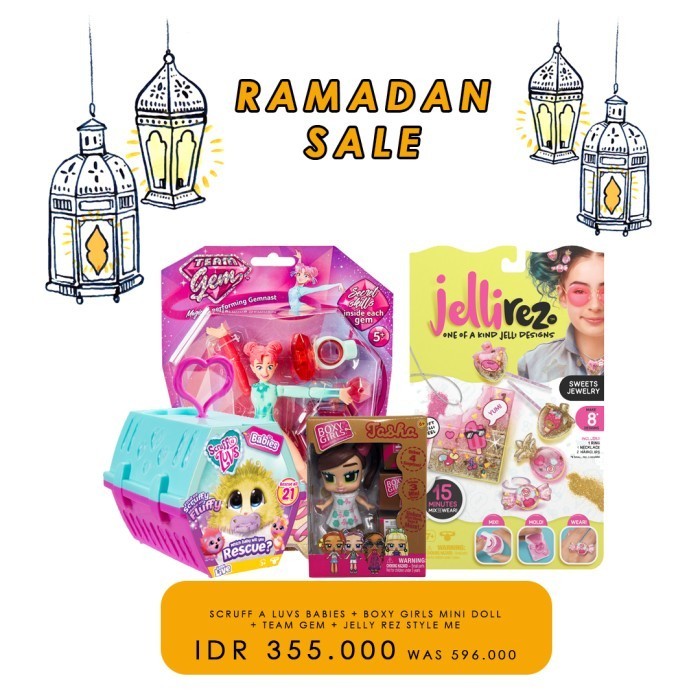 BUNDLING: SAL Babies+ Boxy Girls Mini Doll+ Team Gem R+ Jelly Style Me
