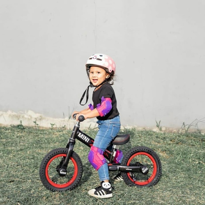 Mini Cooper 12" Kid Balance Bike -Rastar- Black - Sepeda Anak