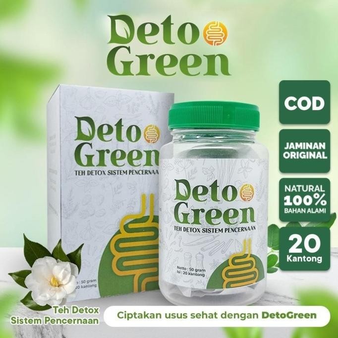 

DetoGreen Tea Teh Detox Sistem Pencernaan Usus Diet Sehat Alami AS76
