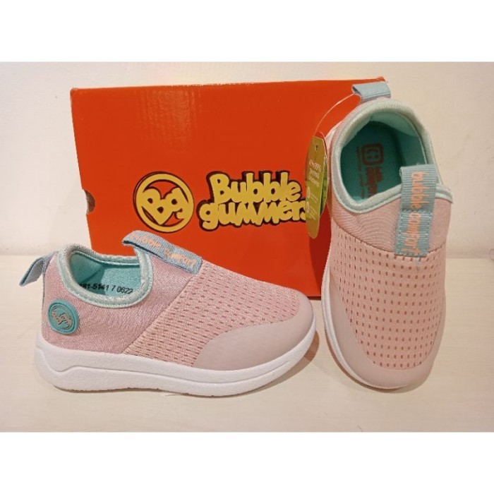 Bubble Gummers Sepatu Sneakers Anak Balita Perempuan Slip On Pink