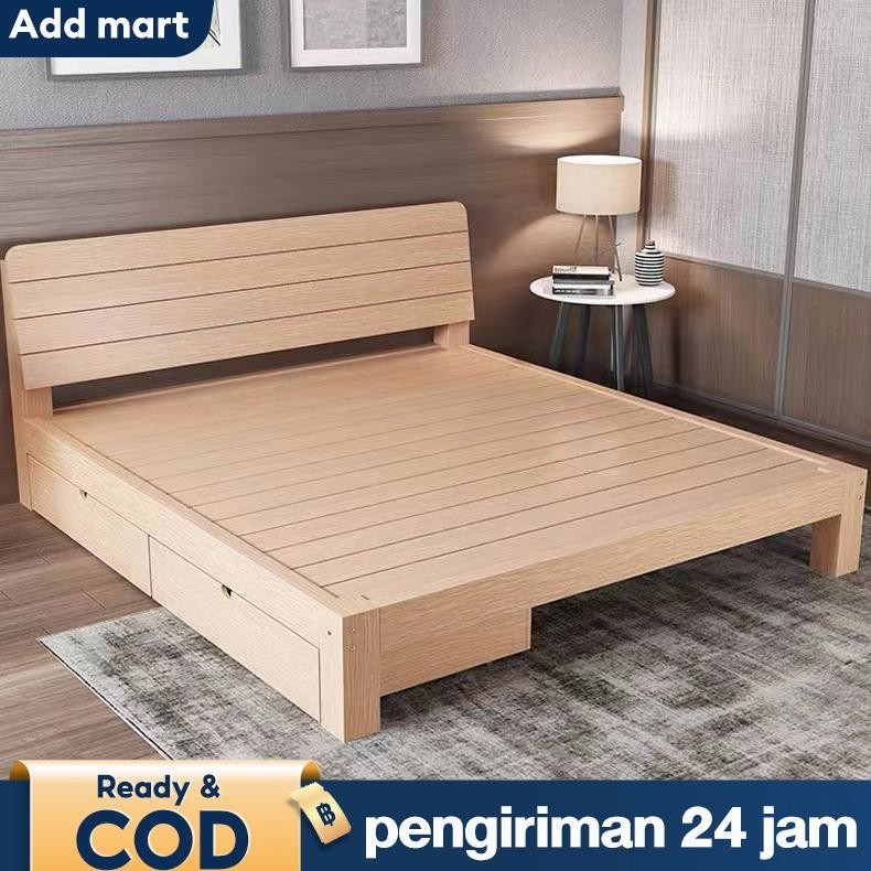 Ranjang Dipan Lantai  kayu Divan Tempat Tidur Dipan Sandaran Tempat Tidur Kayu Asli Dipan Low Divan 