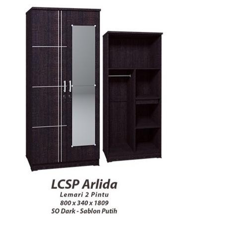 Lemari Pakaian Minimalis 2 Pintu -LLSP LCSP Arlida - Olympic