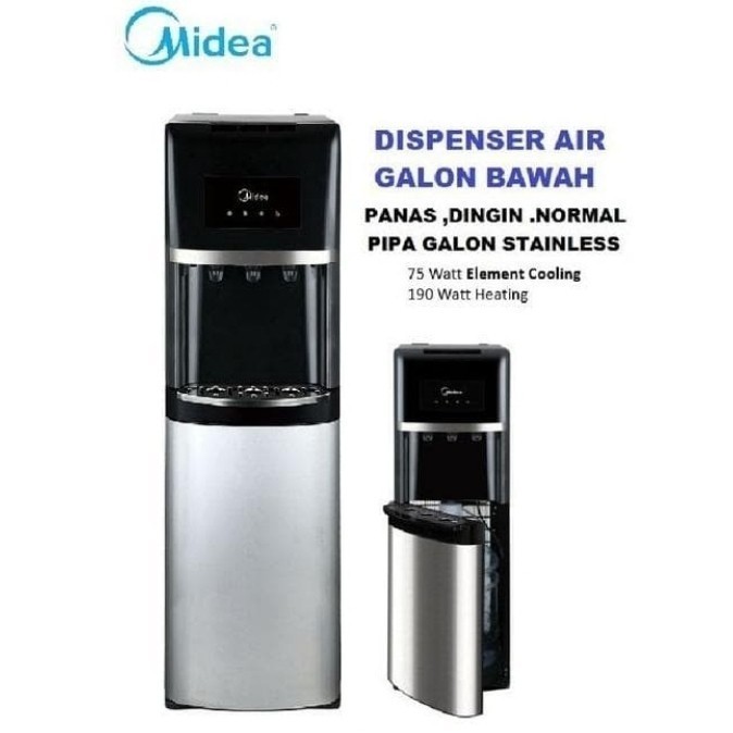 Dispenser Midea YD-1135AS / Galon bawah