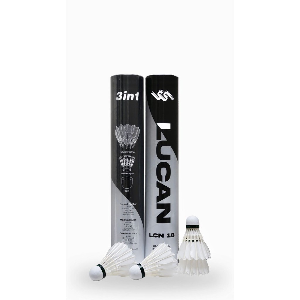 Shuttlecock Badminton Lucan 3 In 1 / Kok Badminton / Shuttlecock