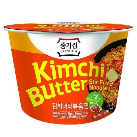 

[138Gr] Jongga Kimchi Butter Noodle - E Instan + Kimchi Korea