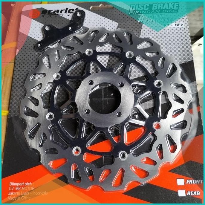 Piringan cakram depan RX king model PSM Hitam lebar 300 mm Scarlet 19F