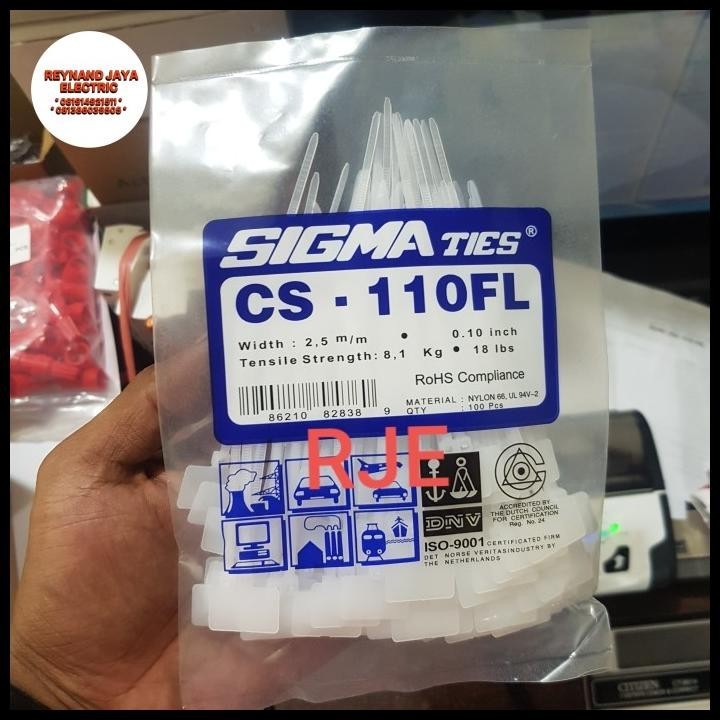 

DISKON SIGMA TIES LABEL CS-110FL KABEL TIES LABEL BENTUK BENDERA !!!!!