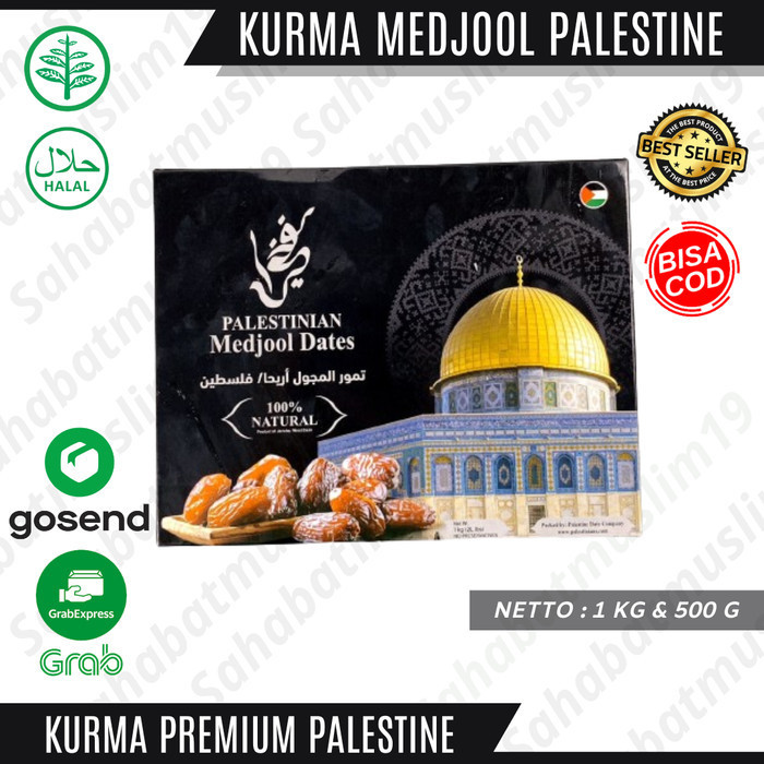 

Kurma Medjool Palestine Fakheera Kurma Natural 1 Kg & 500 G Original