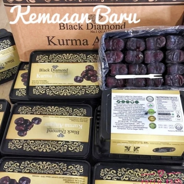 

kurma anggur black diamond 1 dus isi 12 pack 500 gram