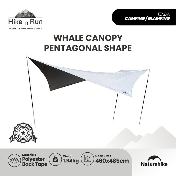 Kanopi Flysheet Naturehike NH21TM100 Whale Canopy Pentagonal Shape