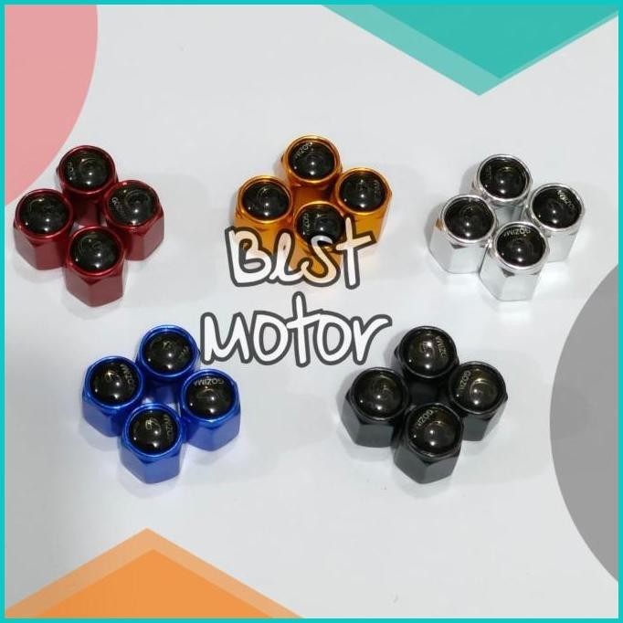 Tutup Pentil Mobil isi 4 Pcs Pentil Ban Variasi Mobil Universal Mobil