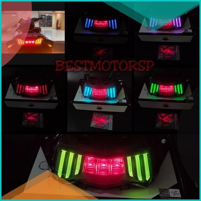 Stoplamp Aerox New connected Shark power RGB 19F3B2024 tools