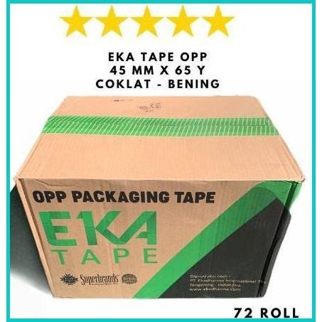 

LAKBAN EKA TAPE 45MMX65 YARD 1 DUS 72 ROLL BENING DAN COKLAT 19F3B2024