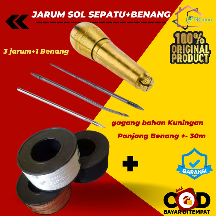 

Jarum Sol Sandal Sepatu Paket Lengkap Benang Nylon