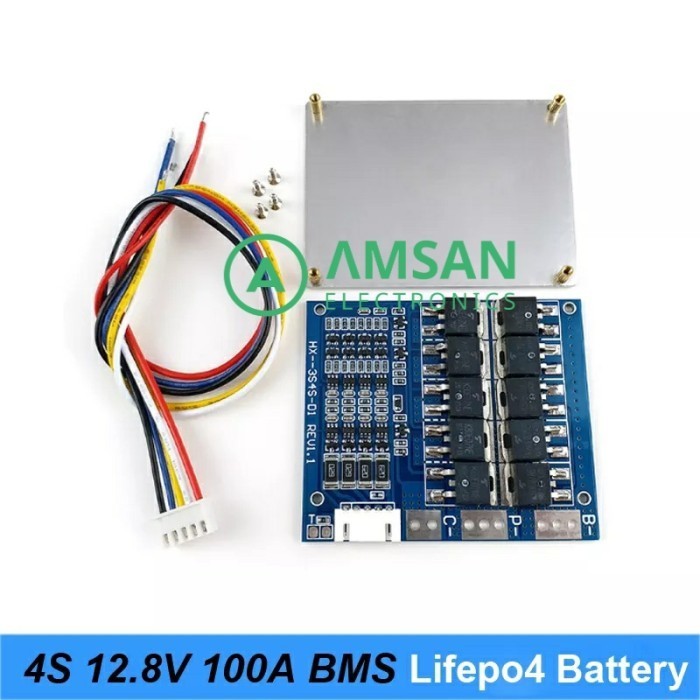 Bms 4S 100A Lifepo4 With Balance Hx-4S-F100A 32650 32700