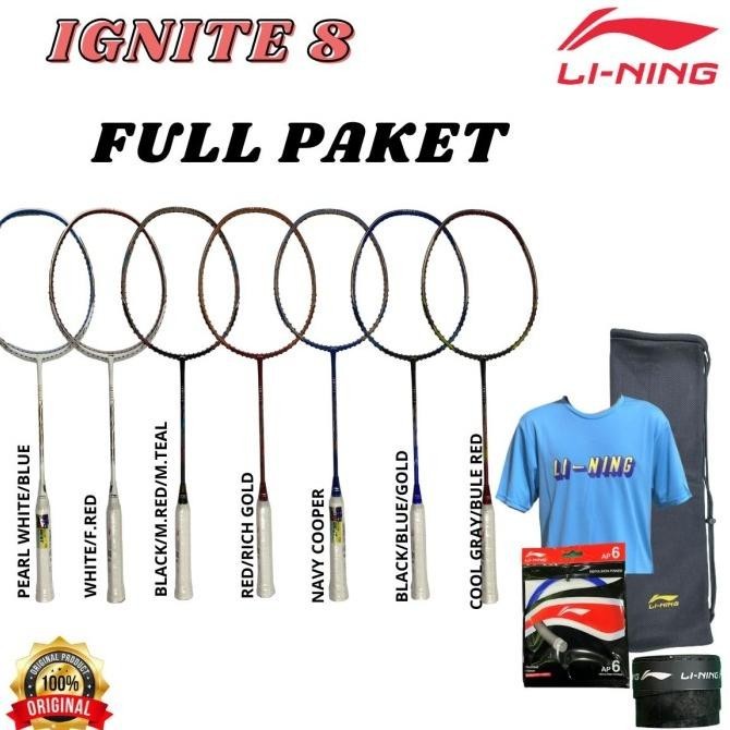 Raket Lining Badminton Bulutangkis Lining Ignite 8 Original Jisungiestoree