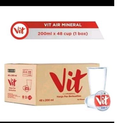 Minuman air mineral vit 1 dus isi 48gelas