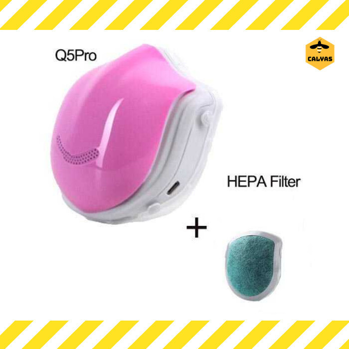 Masker Udara Elektrik Hepa Filter Usb Rechargeable - Q5 Pro